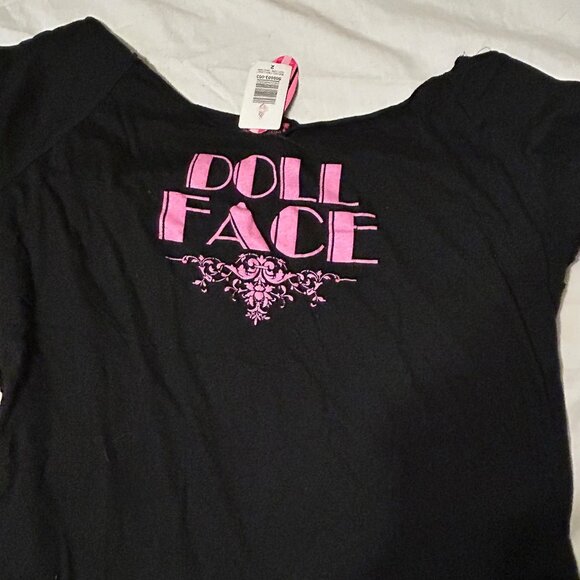 NWT Vintage Y2K French Kitty "Dollface" T-Shirt - Picture 1 of 3